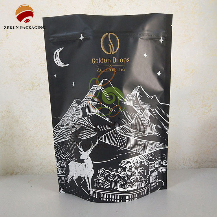 কাস্টম ডিজাইন স্ট্যান্ডিং জিপার পকেট প্যাকেজিং CMYK রঙ তাজা জন্য
