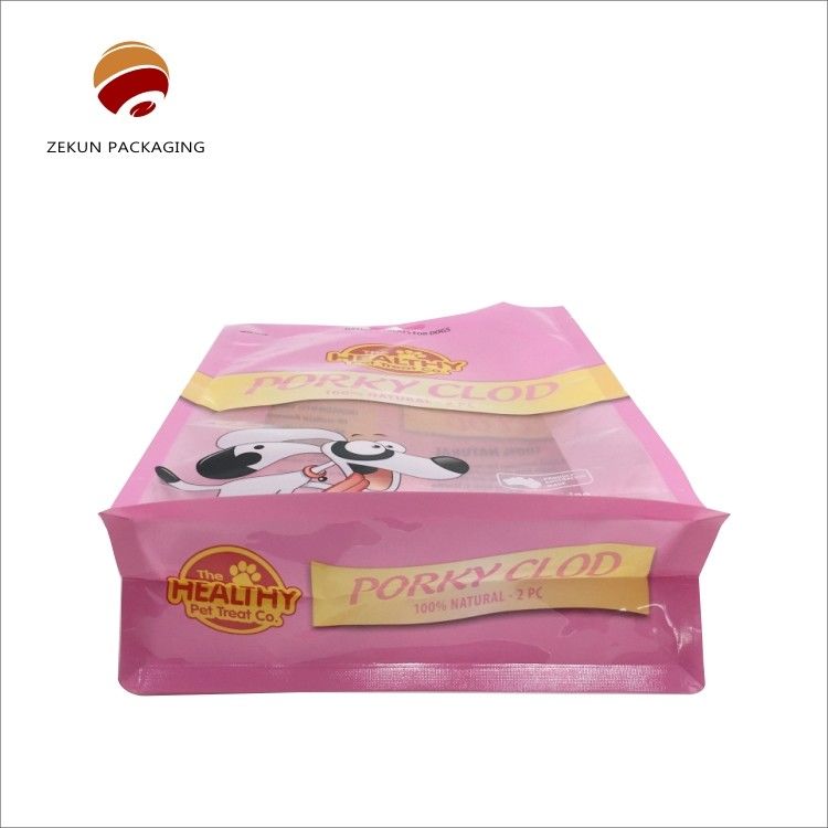 পরিষ্কার বা কাস্টমাইজড রং এবং নমুনা সঙ্গে স্ট্যান্ড আপ পকেট সমতল নীচের ব্যাগ