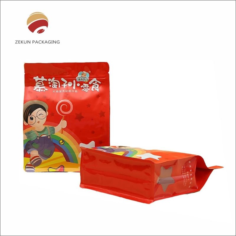 কাস্টম মুদ্রিত স্ন্যাক প্যাকেজিং ব্যাগ আর্দ্রতা প্রতিরোধী ধুলোরোধী PANTON রং